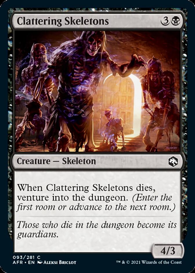 Clattering Skeletons [Dungeons & Dragons: Adventures in the Forgotten Realms] MTG Single Magic: The Gathering    | Red Claw Gaming