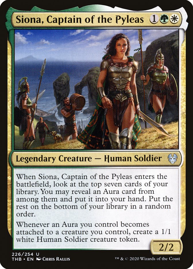 Siona, Captain of the Pyleas [Theros Beyond Death] MTG Single Magic: The Gathering    | Red Claw Gaming