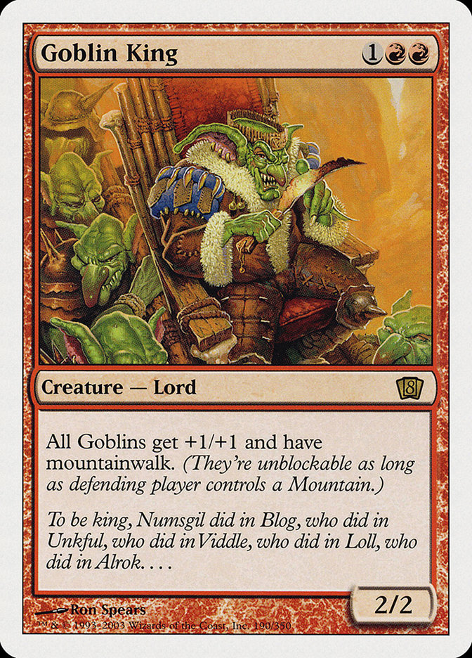 Goblin King [Eighth Edition] MTG Single Magic: The Gathering    | Red Claw Gaming