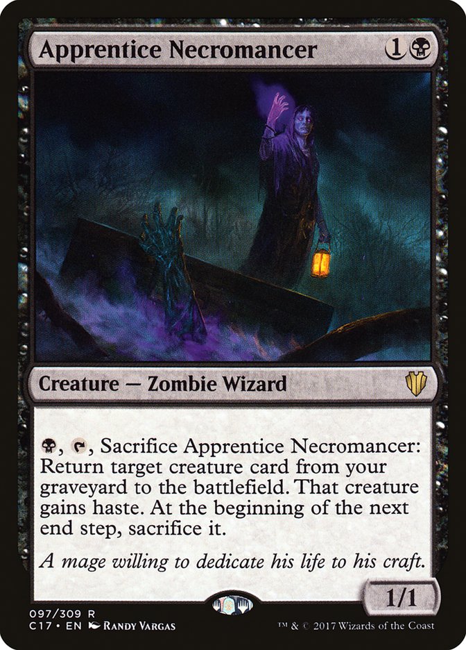 Apprentice Necromancer [Commander 2017] MTG Single Magic: The Gathering    | Red Claw Gaming
