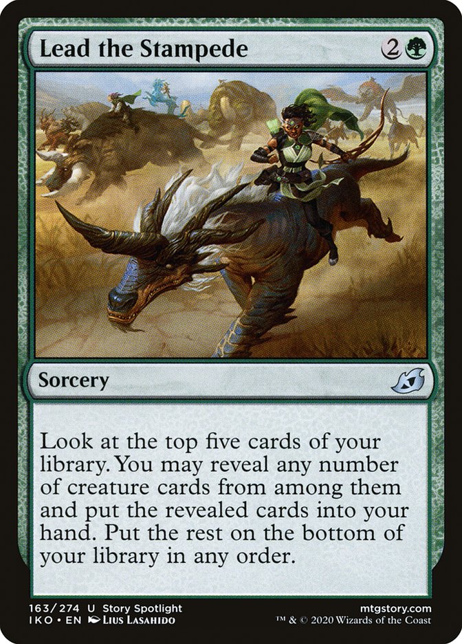 Lead the Stampede [Ikoria: Lair of Behemoths] MTG Single Magic: The Gathering    | Red Claw Gaming