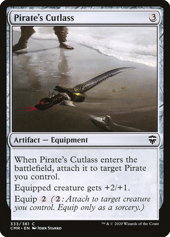 Pirate's Cutlass [Commander Legends] MTG Single Magic: The Gathering    | Red Claw Gaming