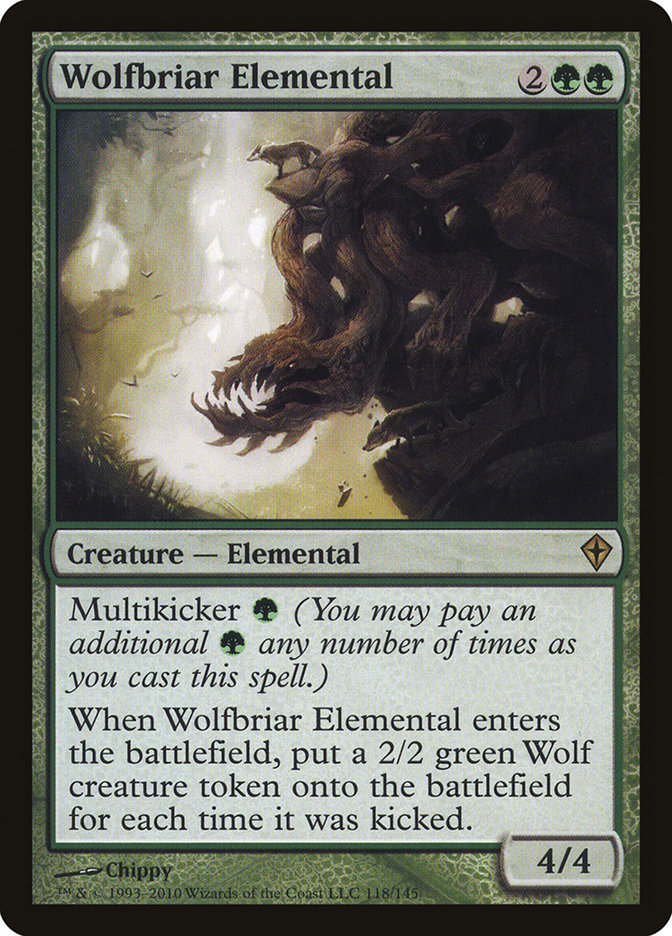 Wolfbriar Elemental [Worldwake] MTG Single Magic: The Gathering    | Red Claw Gaming