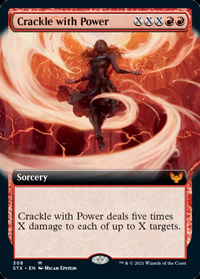 Crackle with Power (Extended Art) [Strixhaven: School of Mages] MTG Single Magic: The Gathering    | Red Claw Gaming
