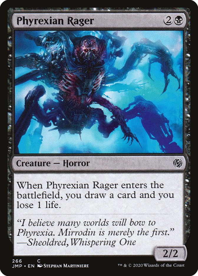 Phyrexian Rager [Jumpstart] MTG Single Magic: The Gathering    | Red Claw Gaming