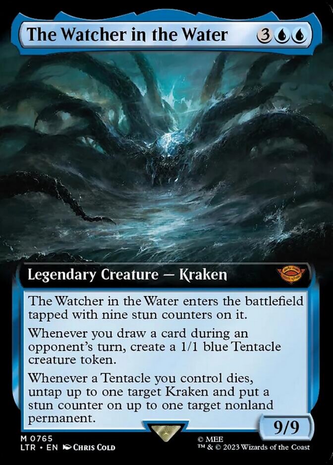 The Watcher in the Water (Extended Art) (Surge Foil) [The Lord of the Rings: Tales of Middle-Earth] MTG Single Magic: The Gathering    | Red Claw Gaming