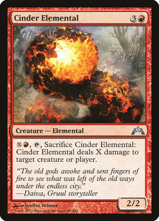 Cinder Elemental [Gatecrash] MTG Single Magic: The Gathering    | Red Claw Gaming