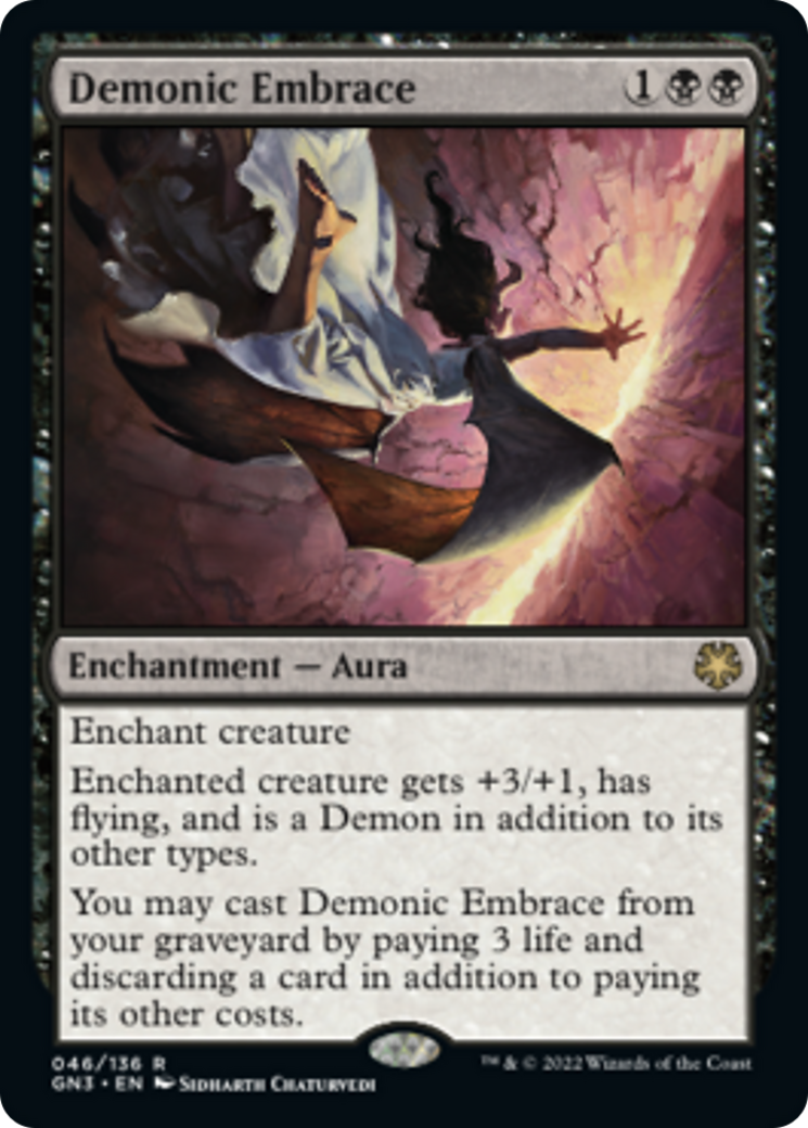 Demonic Embrace [Game Night: Free-for-All] MTG Single Magic: The Gathering    | Red Claw Gaming