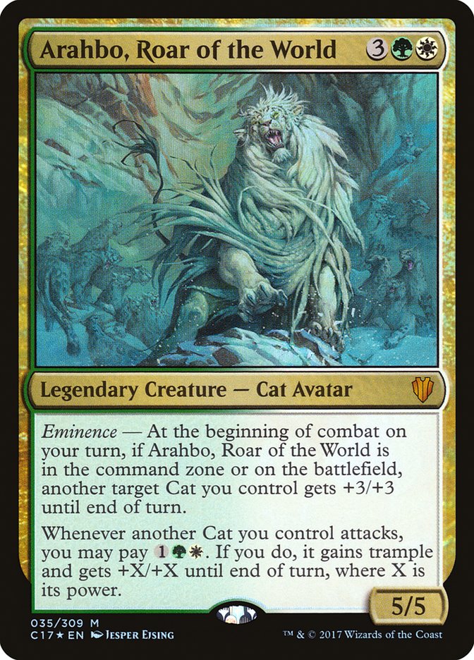 Arahbo, Roar of the World [Commander 2017] MTG Single Magic: The Gathering    | Red Claw Gaming