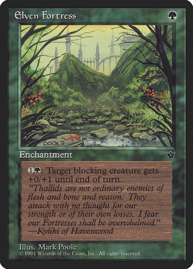 Elven Fortress (Mark Poole) [Fallen Empires] MTG Single Magic: The Gathering    | Red Claw Gaming