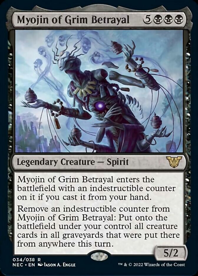 Myojin of Grim Betrayal [Kamigawa: Neon Dynasty Commander] MTG Single Magic: The Gathering    | Red Claw Gaming