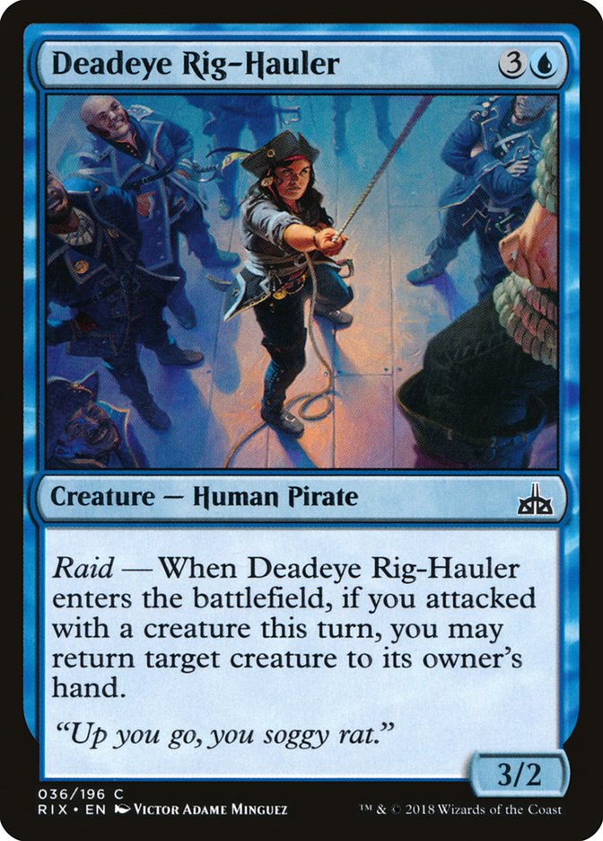 Deadeye Rig-Hauler [Rivals of Ixalan] MTG Single Magic: The Gathering    | Red Claw Gaming