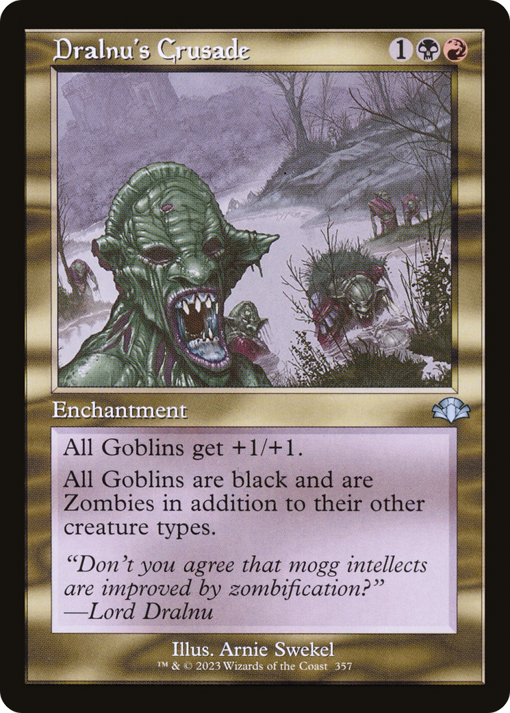 Dralnu's Crusade (Retro) [Dominaria Remastered] MTG Single Magic: The Gathering    | Red Claw Gaming