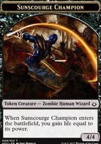 Sunscourge Champion // Cat Double-Sided Token [Hour of Devastation Tokens] MTG Single Magic: The Gathering    | Red Claw Gaming