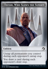 Zombie (005) // Teferi, Who Slows the Sunset Emblem Double-Sided Token [Innistrad: Midnight Hunt Tokens] MTG Single Magic: The Gathering    | Red Claw Gaming