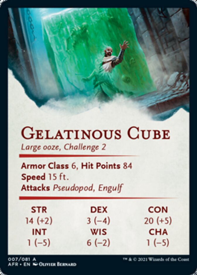 Gelatinous Cube Art Card [Dungeons & Dragons: Adventures in the Forgotten Realms Art Series] MTG Single Magic: The Gathering    | Red Claw Gaming