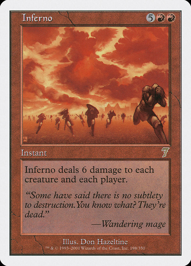 Inferno [Seventh Edition] MTG Single Magic: The Gathering    | Red Claw Gaming