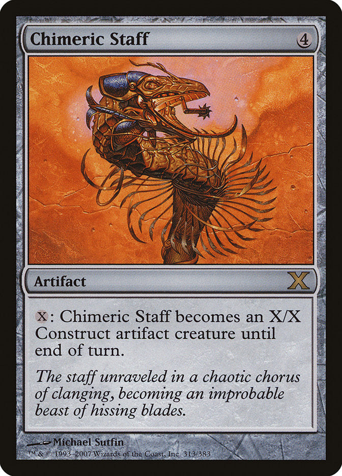 Chimeric Staff [Tenth Edition] MTG Single Magic: The Gathering    | Red Claw Gaming