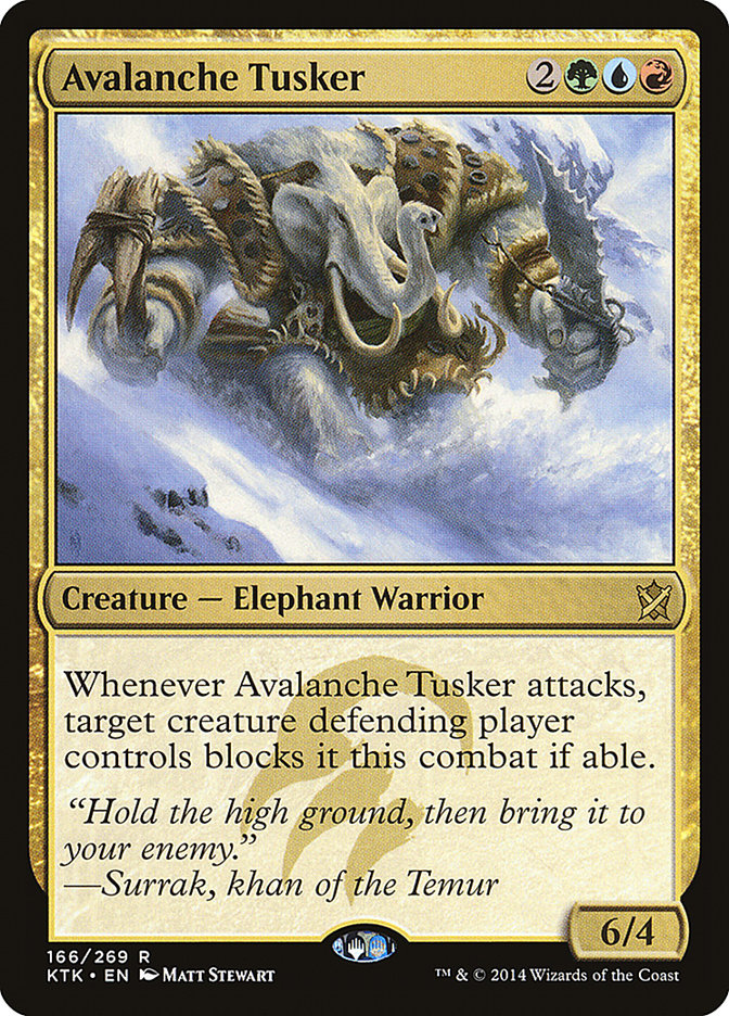 Avalanche Tusker [Khans of Tarkir] MTG Single Magic: The Gathering    | Red Claw Gaming