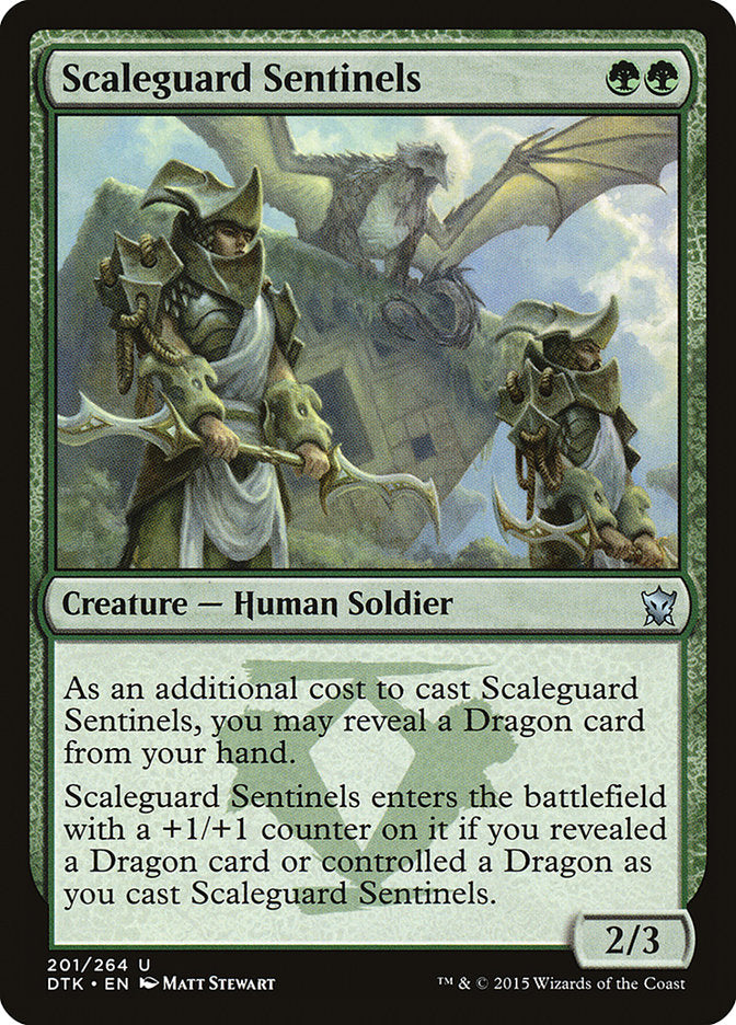 Scaleguard Sentinels [Dragons of Tarkir] MTG Single Magic: The Gathering    | Red Claw Gaming