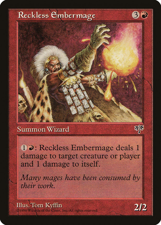Reckless Embermage [Mirage] MTG Single Magic: The Gathering    | Red Claw Gaming
