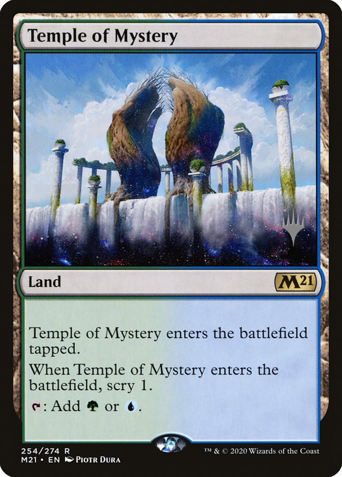 Temple of Mystery (Promo Pack) [Core Set 2021 Promos] MTG Single Magic: The Gathering    | Red Claw Gaming