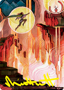 Thrill of Possibility Art Card (Gold-Stamped Signature) [Strixhaven: School of Mages Art Series] MTG Single Magic: The Gathering    | Red Claw Gaming