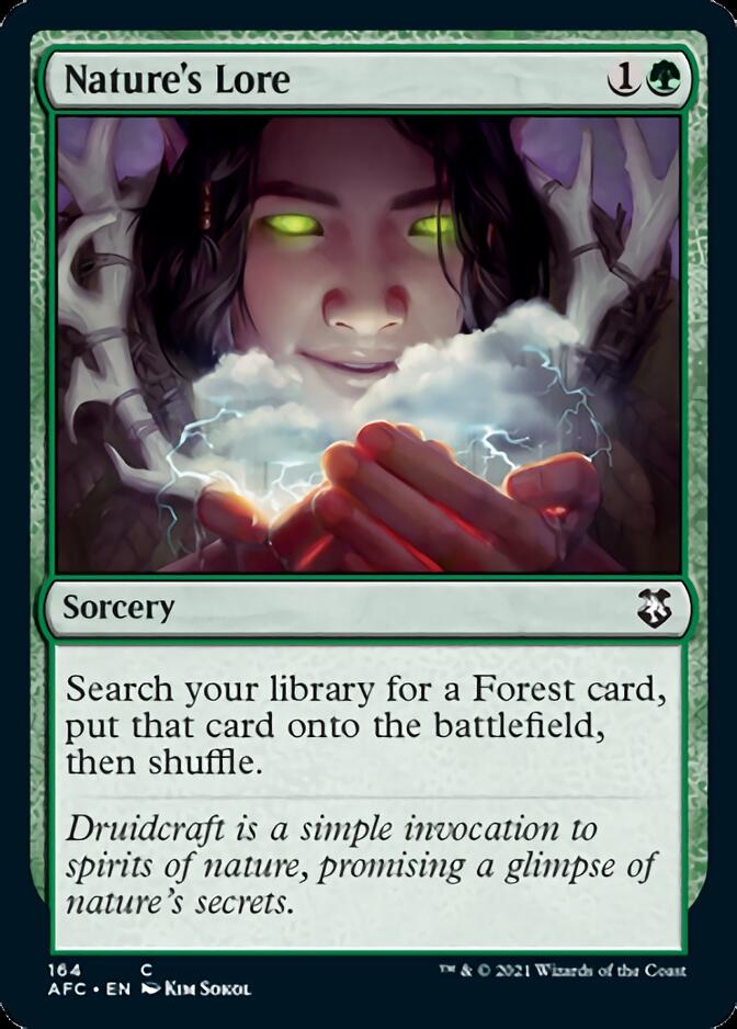 Nature's Lore [Dungeons & Dragons: Adventures in the Forgotten Realms Commander] MTG Single Magic: The Gathering    | Red Claw Gaming