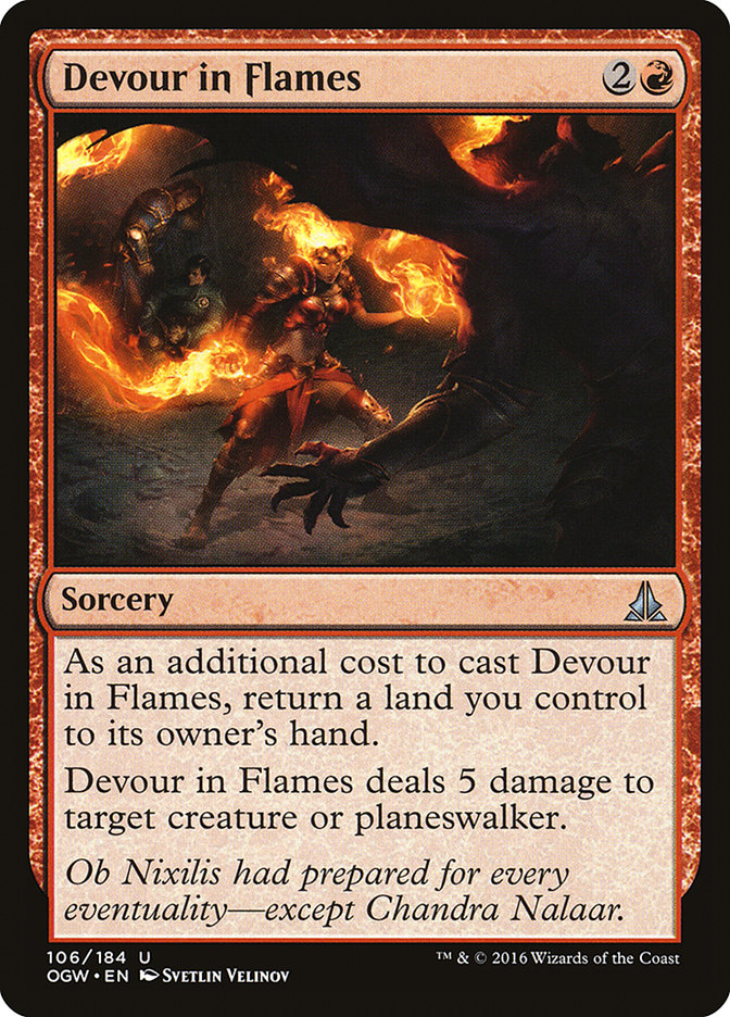 Devour in Flames [Oath of the Gatewatch] MTG Single Magic: The Gathering    | Red Claw Gaming