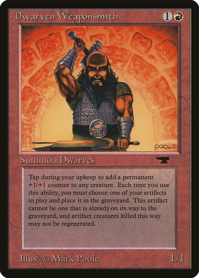 Dwarven Weaponsmith [Antiquities] MTG Single Magic: The Gathering    | Red Claw Gaming