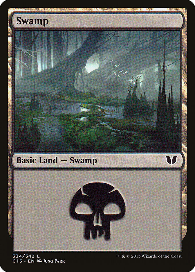Swamp (334) [Commander 2015] MTG Single Magic: The Gathering    | Red Claw Gaming
