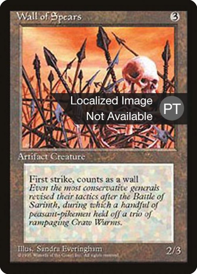 Wall of Spears [Fourth Edition (Foreign Black Border)] MTG Single Magic: The Gathering    | Red Claw Gaming