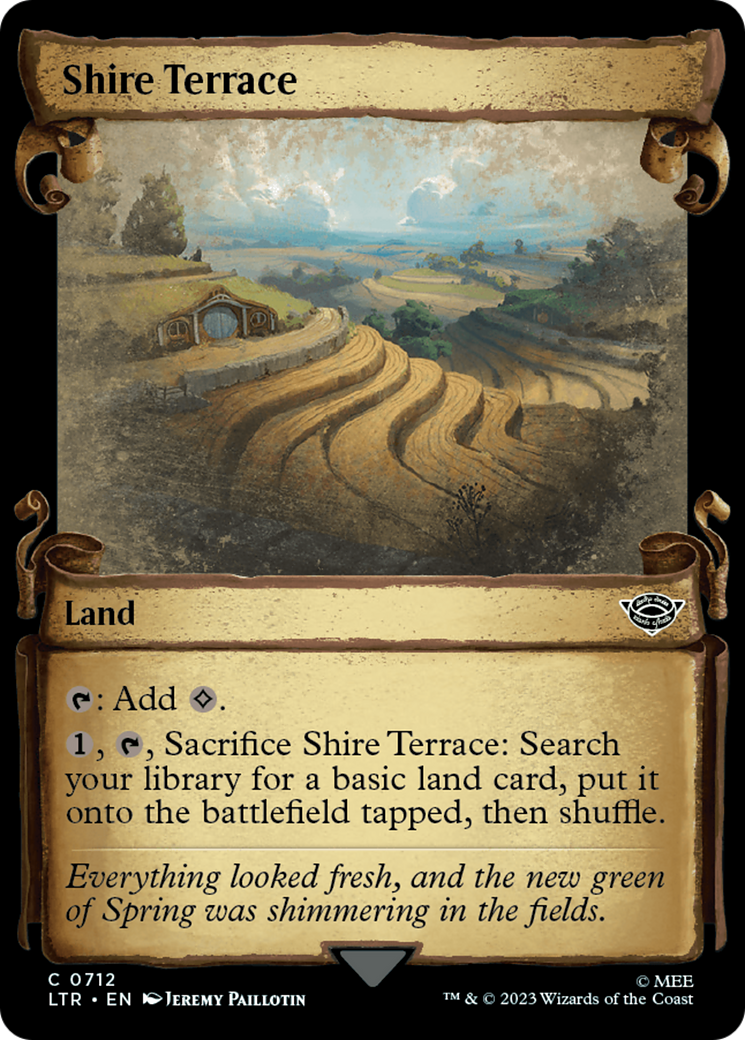 Shire Terrace [The Lord of the Rings: Tales of Middle-Earth Showcase Scrolls] MTG Single Magic: The Gathering    | Red Claw Gaming