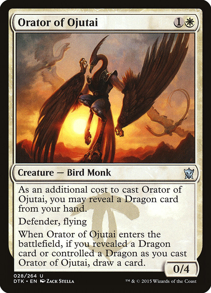 Orator of Ojutai [Dragons of Tarkir] MTG Single Magic: The Gathering    | Red Claw Gaming