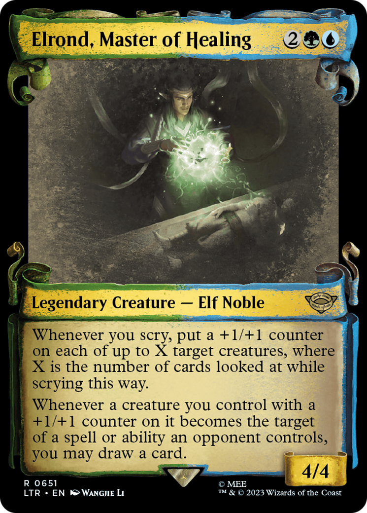 Elrond, Master of Healing [The Lord of the Rings: Tales of Middle-Earth Showcase Scrolls] MTG Single Magic: The Gathering    | Red Claw Gaming