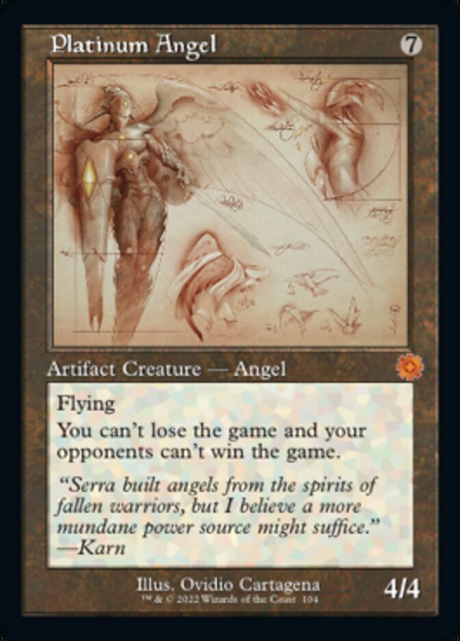 Platinum Angel (Retro Schematic) [The Brothers' War Retro Artifacts] MTG Single Magic: The Gathering    | Red Claw Gaming