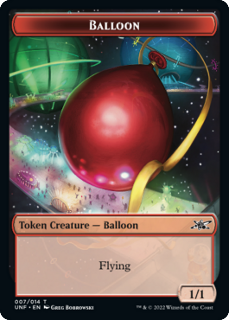 Cat // Balloon Double-Sided Token [Unfinity Tokens] MTG Single Magic: The Gathering    | Red Claw Gaming