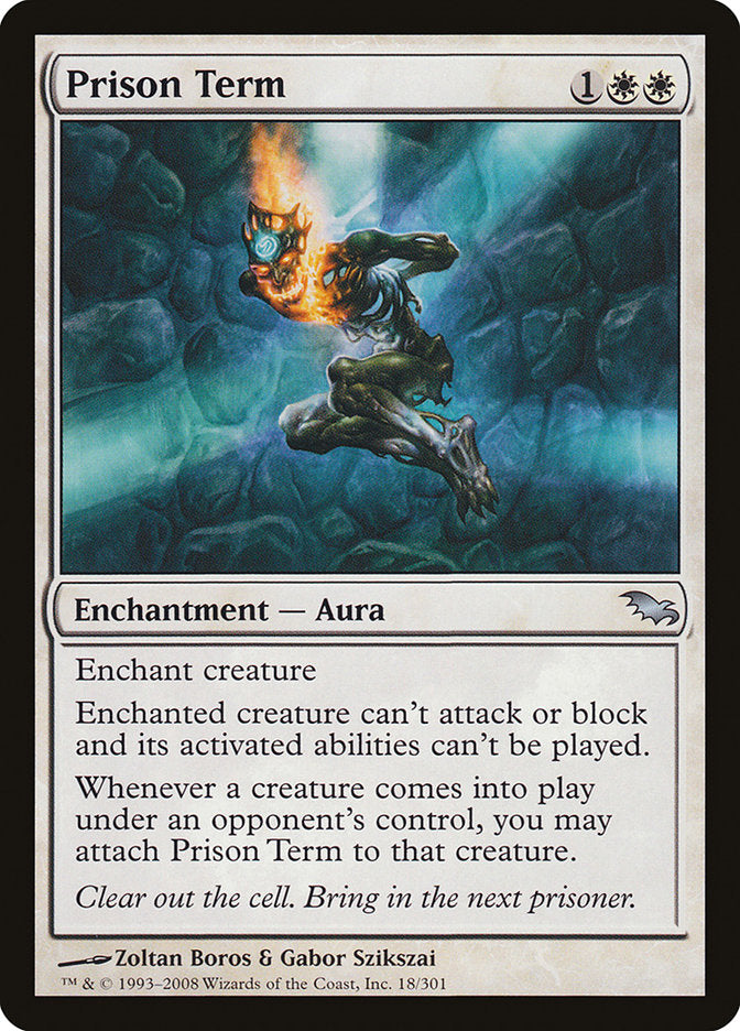 Prison Term [Shadowmoor] MTG Single Magic: The Gathering    | Red Claw Gaming