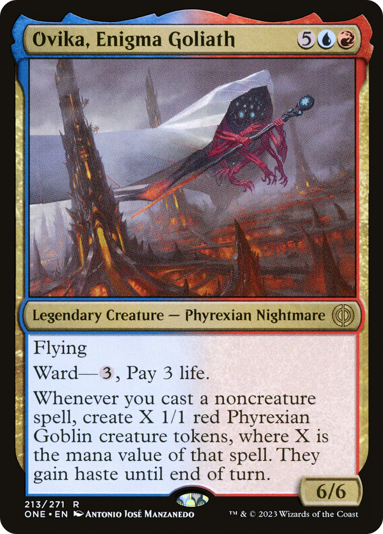 Ovika, Enigma Goliath [Phyrexia: All Will Be One] MTG Single Magic: The Gathering    | Red Claw Gaming
