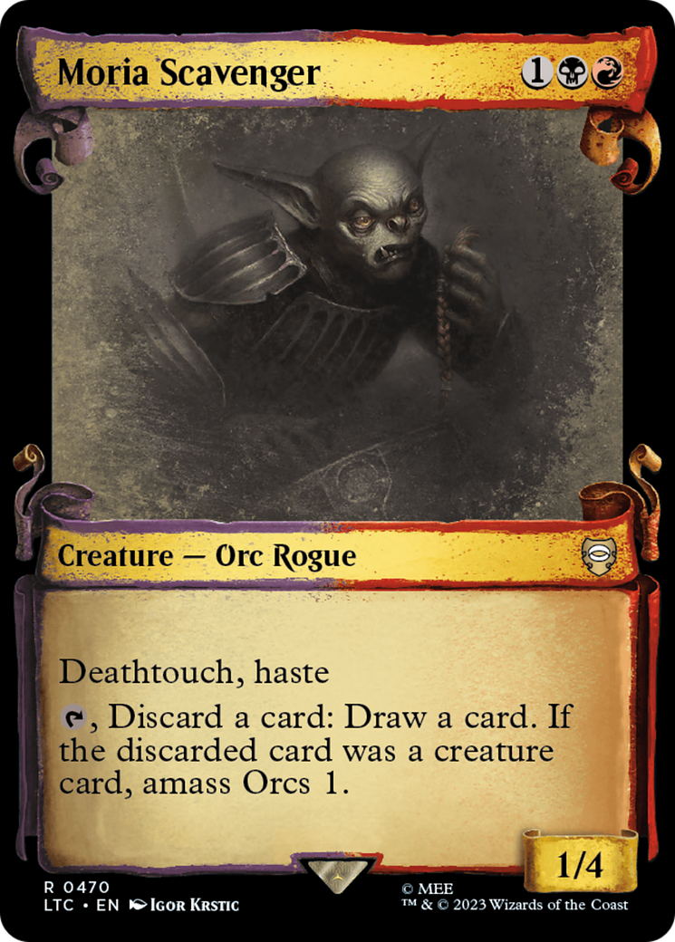 Moria Scavenger [The Lord of the Rings: Tales of Middle-Earth Commander Showcase Scrolls] MTG Single Magic: The Gathering    | Red Claw Gaming