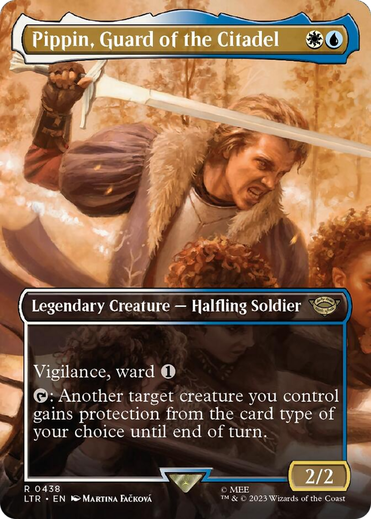 Pippin, Guard of the Citadel (Borderless Alternate Art) [The Lord of the Rings: Tales of Middle-Earth] MTG Single Magic: The Gathering    | Red Claw Gaming