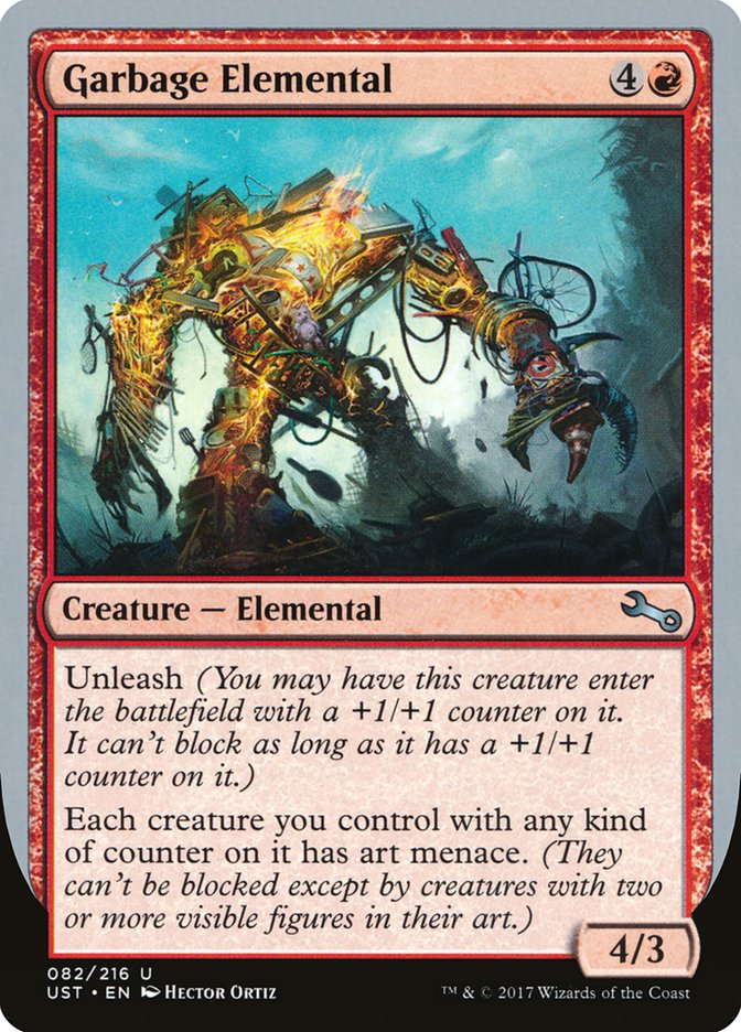Garbage Elemental (4/3 Creature) [Unstable] MTG Single Magic: The Gathering    | Red Claw Gaming