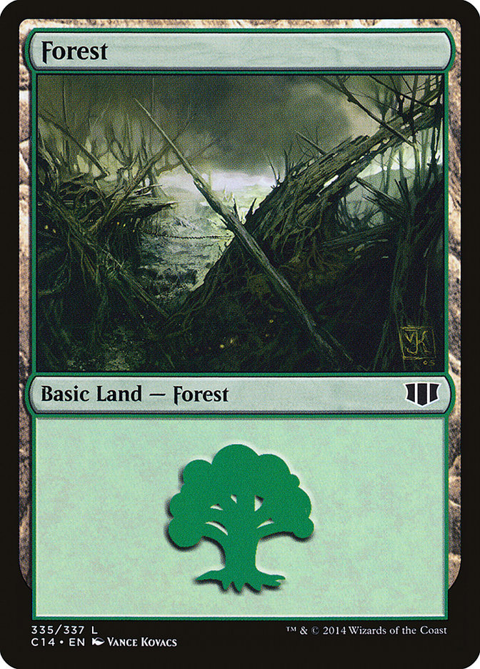 Forest (335) [Commander 2014] MTG Single Magic: The Gathering    | Red Claw Gaming