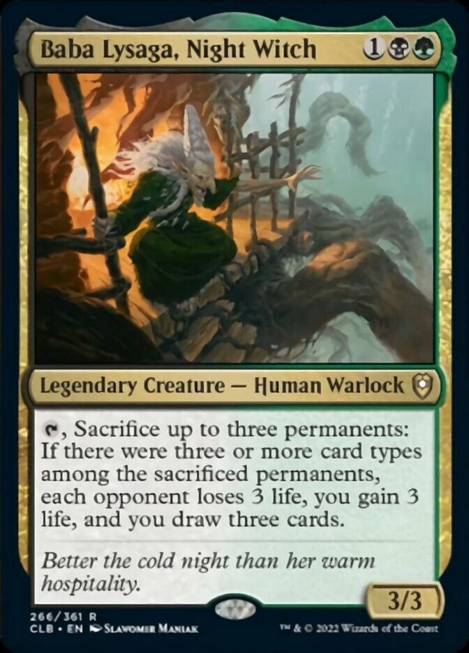 Baba Lysaga, Night Witch [Commander Legends: Battle for Baldur's Gate] MTG Single Magic: The Gathering    | Red Claw Gaming