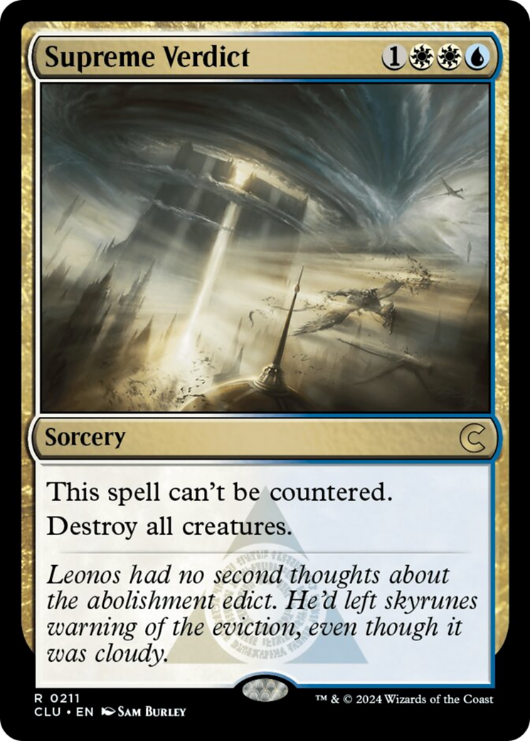 Supreme Verdict [Ravnica: Clue Edition] MTG Single Magic: The Gathering    | Red Claw Gaming