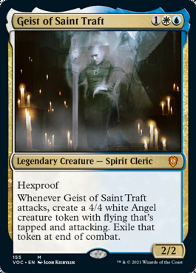 Geist of Saint Traft [Innistrad: Crimson Vow Commander] MTG Single Magic: The Gathering    | Red Claw Gaming
