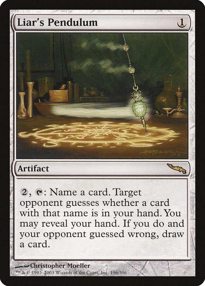 Liar's Pendulum [Mirrodin] MTG Single Magic: The Gathering    | Red Claw Gaming