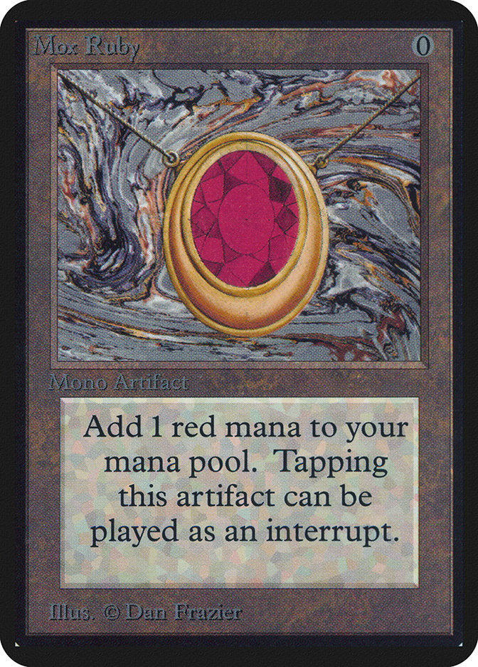 Mox Ruby [Alpha Edition] MTG Single Magic: The Gathering    | Red Claw Gaming