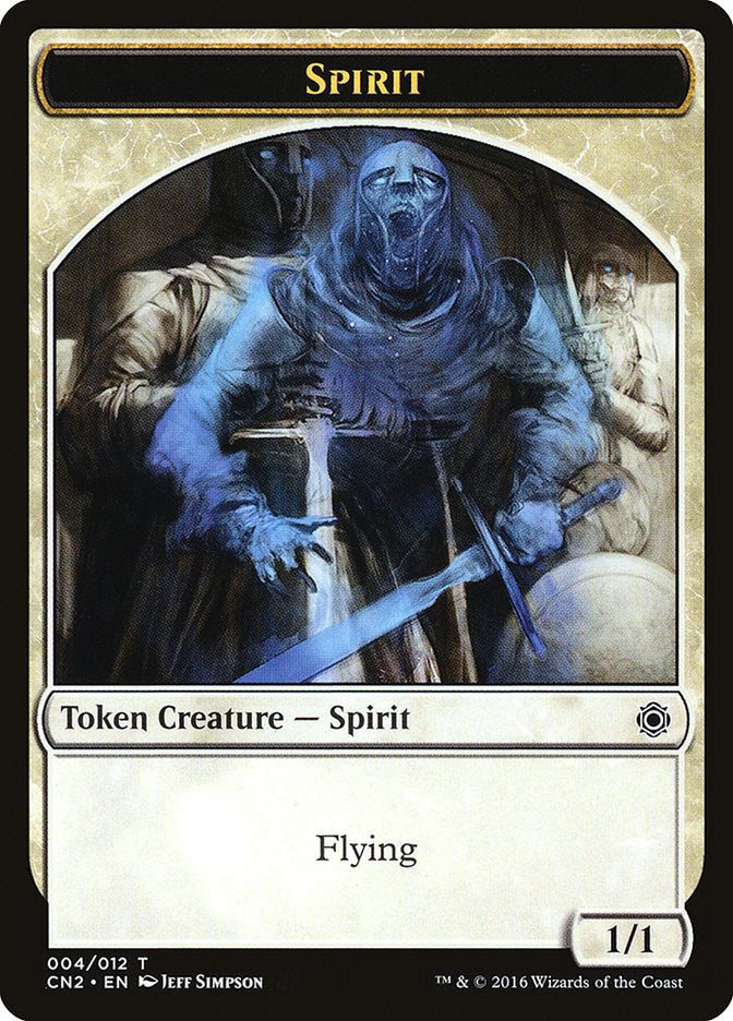 Spirit Token [Conspiracy: Take the Crown Tokens] MTG Single Magic: The Gathering    | Red Claw Gaming