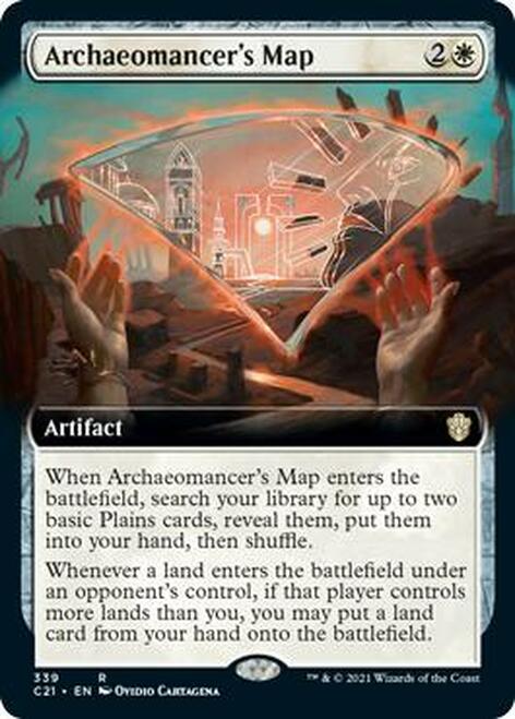 Archaeomancer's Map (Extended Art) [Commander 2021] MTG Single Magic: The Gathering    | Red Claw Gaming